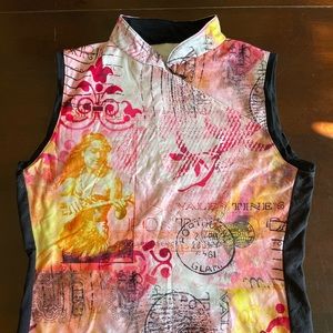 Terry cycling mandarin neck bike jersey